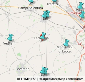 Mappa Via Noè Miglietta, 73041 Carmiano LE, Italia (5.94583)