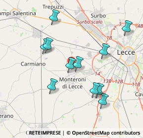 Mappa 73010 Arnesano LE, Italia (3.99182)