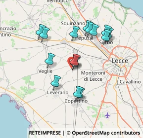 Mappa Via Perugia ang, 73041 Carmiano LE, Italia (7.32867)