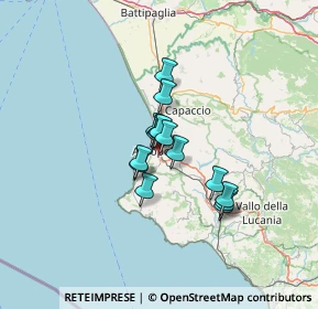 Mappa Via Luigi Einaudi, 84043 Agropoli SA, Italia (8.73067)