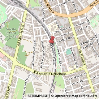Mappa Via Giacomo Puccini, 26, 73100 Lecce, Lecce (Puglia)