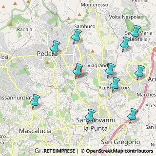 Mappa Via Nino Bixio, 95039 Trecastagni CT, Italia (2.74818)
