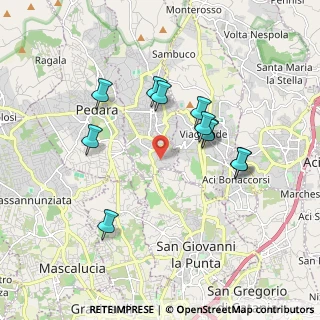 Mappa Via Nino Bixio, 95039 Trecastagni CT, Italia (1.88636)