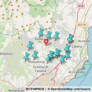 Mappa Via Antonio Gramsci, 95039 Trecastagni CT, Italia (3.73688)