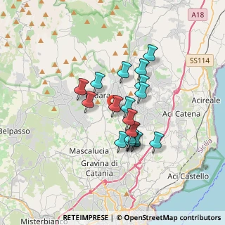 Mappa Via Antonio Gramsci, 95039 Trecastagni CT, Italia (2.965)