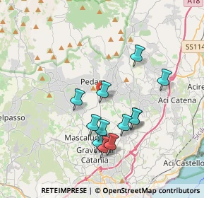 Mappa Via Eduardo de Filippo, 95030 Pedara CT, Italia (3.73333)