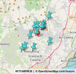 Mappa Via Eduardo de Filippo, 95030 Pedara CT, Italia (2.66538)