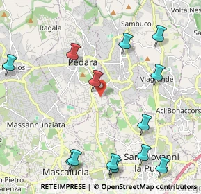 Mappa Via Eduardo de Filippo, 95030 Pedara CT, Italia (2.97154)