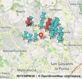 Mappa Via Eduardo de Filippo, 95030 Pedara CT, Italia (1.598)