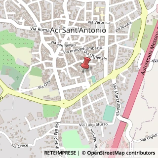 Mappa Via G. Gentile, 24, 95025 Aci Sant'Antonio, Catania (Sicilia)
