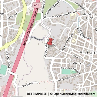 Mappa Via Petralia, 115, 95022 Aci Catena, Catania (Sicilia)