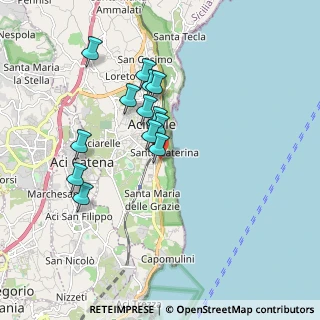 Mappa Viale De Gasperi Alcide, 95024 Acireale CT, Italia (1.73308)