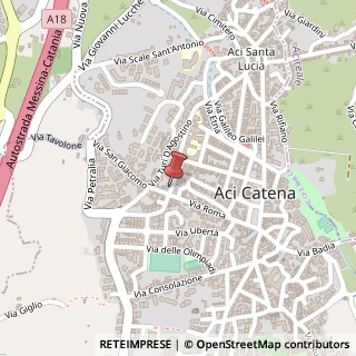 Mappa Via Petralia, 39, 95022 Aci Catena, Catania (Sicilia)
