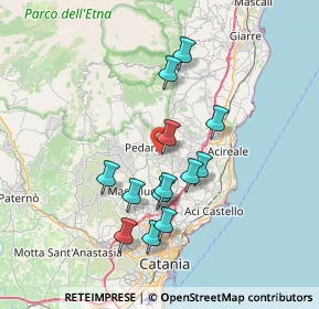 Mappa Via P. Toselli, 95039 Trecastagni CT, Italia (7.11154)