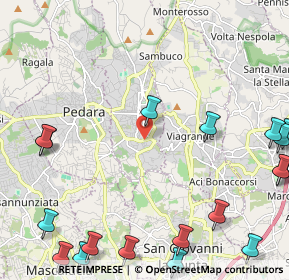 Mappa Via P. Toselli, 95039 Trecastagni CT, Italia (3.72889)