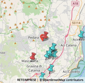 Mappa Via P. Toselli, 95039 Trecastagni CT, Italia (4.45455)