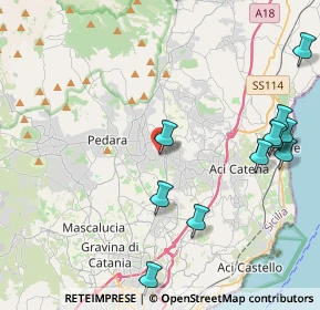 Mappa Via Mario Rapisardi, 95029 Viagrande CT, Italia (5.85583)