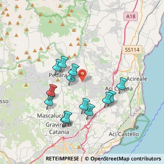 Mappa Via Mario Rapisardi, 95039 Viagrande CT, Italia (3.97308)