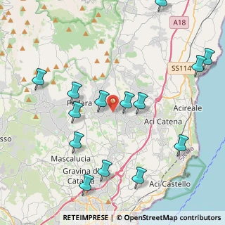 Mappa Via Mario Rapisardi, 95039 Viagrande CT, Italia (5.48071)