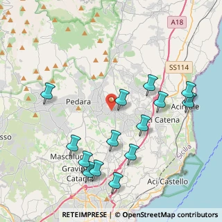 Mappa Via Mario Rapisardi, 95039 Viagrande CT, Italia (5.04714)