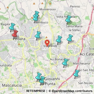 Mappa Via Mario Rapisardi, 95039 Viagrande CT, Italia (2.99833)
