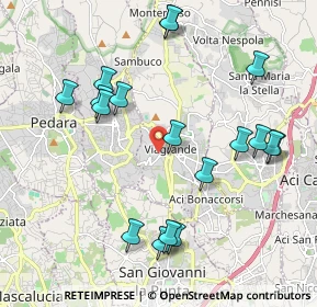 Mappa Via Mario Rapisardi, 95029 Viagrande CT, Italia (2.45722)