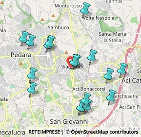 Mappa Via Sergente Sapienza, 95029 Viagrande CT, Italia (2.38647)