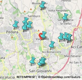 Mappa Via Sergente Sapienza, 95029 Viagrande CT, Italia (2.43611)