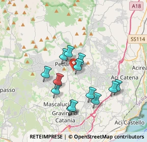 Mappa Via Palmiro Togliatti, 95039 Trecastagni CT, Italia (3.54769)