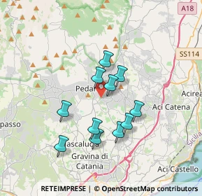 Mappa Via Palmiro Togliatti, 95039 Trecastagni CT, Italia (3.23545)