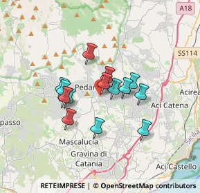 Mappa Via Palmiro Togliatti, 95039 Trecastagni CT, Italia (2.88357)