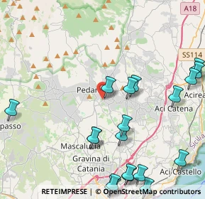 Mappa Via Palmiro Togliatti, 95039 Trecastagni CT, Italia (6.265)