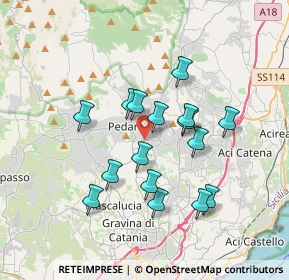 Mappa Via Palmiro Togliatti, 95039 Trecastagni CT, Italia (3.48125)