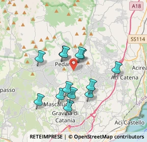 Mappa Via Palmiro Togliatti, 95039 Trecastagni CT, Italia (3.52923)