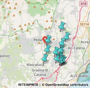 Mappa Via Palmiro Togliatti, 95039 Trecastagni CT, Italia (3.76286)