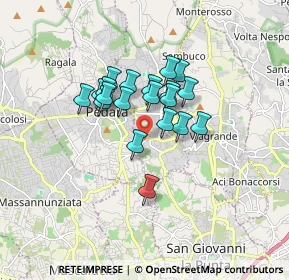 Mappa Via Palmiro Togliatti, 95039 Trecastagni CT, Italia (1.362)