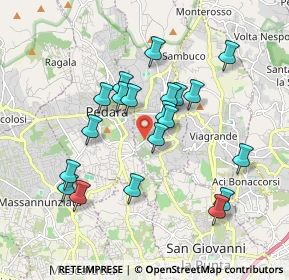 Mappa Via Palmiro Togliatti, 95039 Trecastagni CT, Italia (1.911)