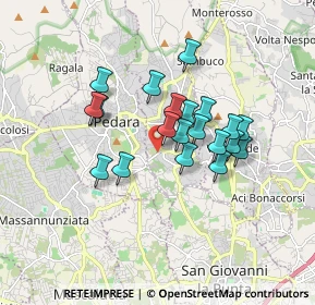 Mappa Via Palmiro Togliatti, 95039 Trecastagni CT, Italia (1.521)