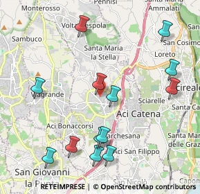 Mappa Via Stazzone, 95025 Aci Sant'Antonio CT, Italia (2.60231)