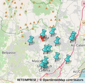 Mappa Via Padre Pio, 95030 Pedara CT, Italia (4.13154)