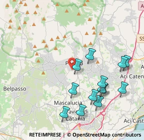Mappa Via Padre Pio, 95030 Pedara CT, Italia (4.76846)