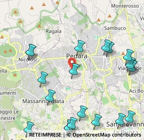 Mappa Via Padre Pio, 95030 Pedara CT, Italia (3.145)