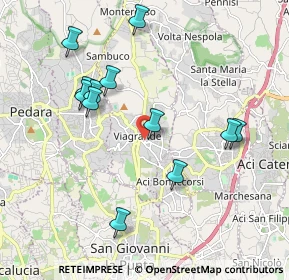 Mappa Via Roma, 95029 Viagrande CT, Italia (2.2125)