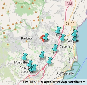 Mappa Via Roma, 95029 Viagrande CT, Italia (4.615)