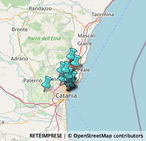 Mappa Via Gaetano Donizetti, 95025 Aci Sant'Antonio CT, Italia (8.44467)