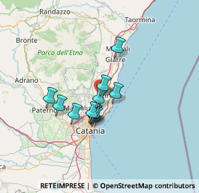 Mappa Via Gaetano Donizetti, 95025 Aci Sant'Antonio CT, Italia (10.61636)