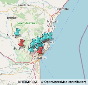 Mappa Via Gaetano Donizetti, 95025 Aci Sant'Antonio CT, Italia (9.825)