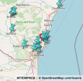 Mappa Via Gaetano Donizetti, 95025 Aci Sant'Antonio CT, Italia (15.72643)