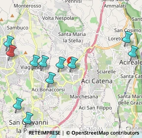 Mappa Via Gaetano Donizetti, 95025 Aci Sant'Antonio CT, Italia (3.01583)