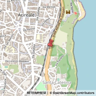 Mappa Viale de gasperi alcide 21, 95024 Acireale, Catania (Sicilia)